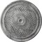 Ekena Millwork Trinity Ceiling Medallion (Fits Canopies up to 3"), 22"OD x 1 3/4"P, Ultra Pure White Crackle CM22TNUWC - alternate 1